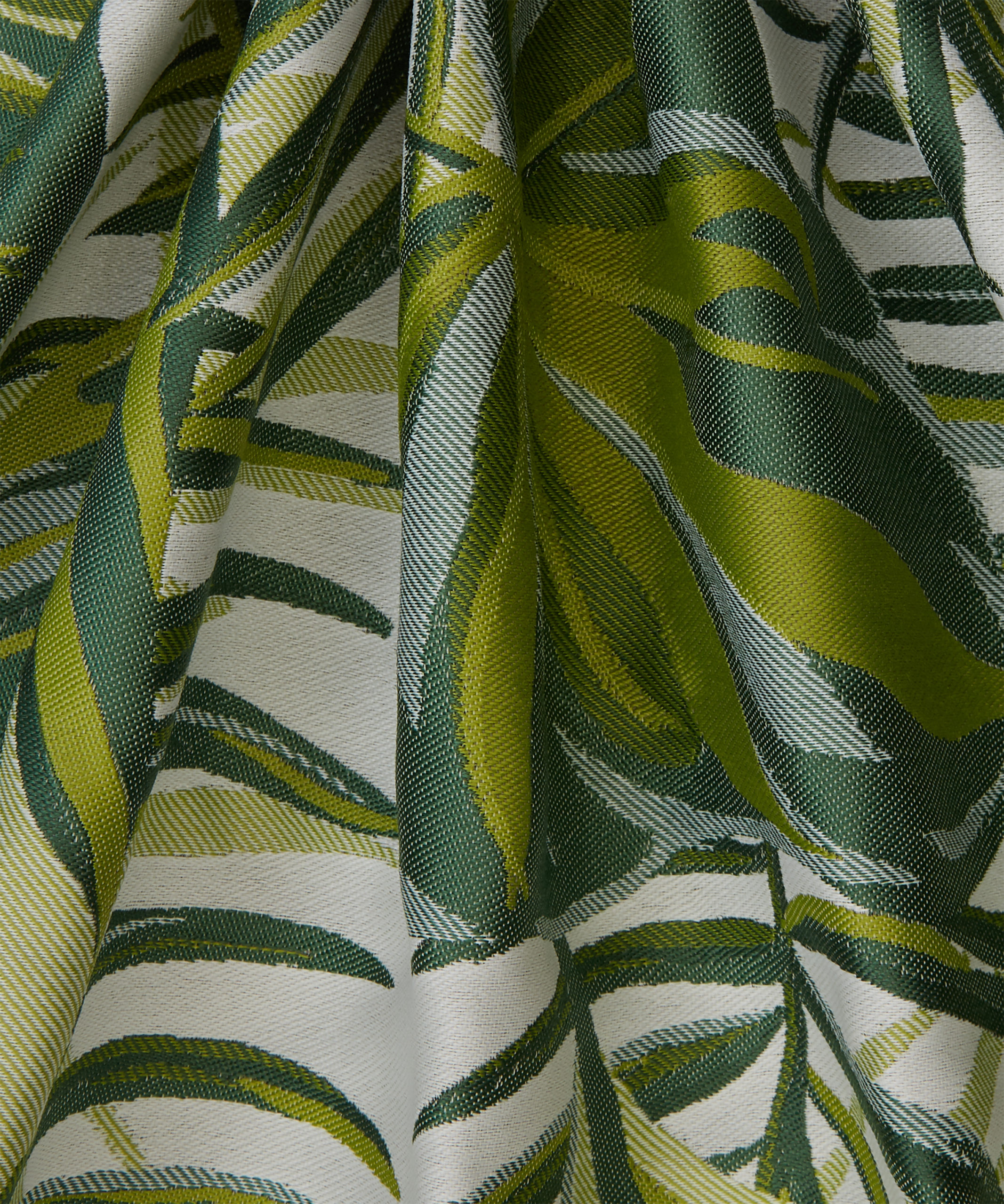 Chile Palm Lovell Jacquard in Lichen - Outdoor | Liberty Fabrics